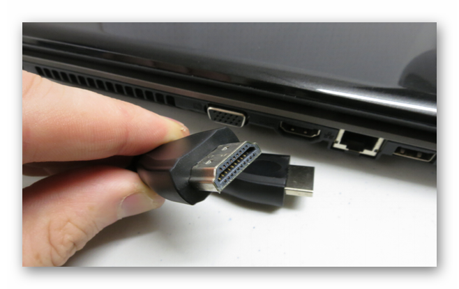 Пример порта HDMI на ноутбуке