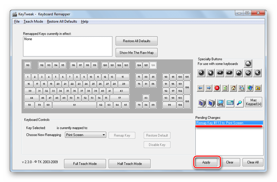 Как переназначить клавиши на клавиатуре windows 7_9